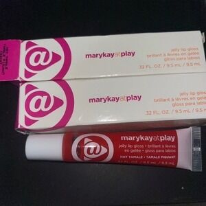 New Lot of 2 Mary Kay at Play Jelly Lip Glosses - HOT TAMALE - Full Size